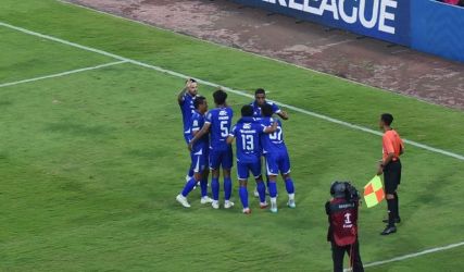 Selebrasi skuad Persib Bandung. Foto : Ist