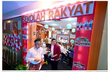 Lomba challenge dadakan untuk merayakan Hari Ulang Tahun (HUT) ke-80 Kemerdekaan RI di kantor Seskab. Foto : Ist
