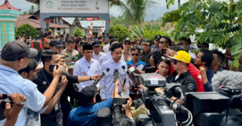 Wapres Gibran saat konferensi pers. Foto : Ist