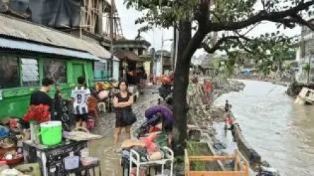 Salah satu sudut Kota Denpasar yang terdampak banjir. Foto : Ist