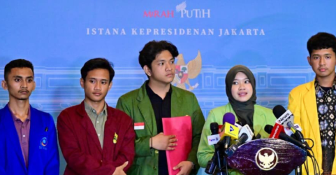 Perwakilan Mahasiswa yang berdialog dengan Pemerintah. Foto : Ist