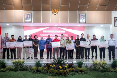 Bimbingan Teknis Perkoperasian dan Serah Terima Pendanaan CSR untuk Permodalan Koperasi Desa, Kelurahan Merah Putih di Gedung Serba Guna (GSG) Tigaraksa. Foto : Humas Pemprov