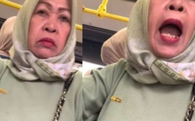 Vwdia yang viral terkait perebutan kursi di bus Transjakarta. Foto : Ist
