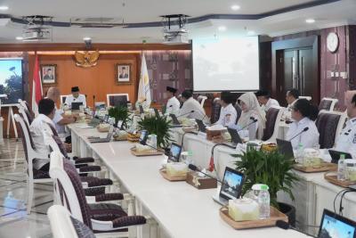 Bupati Pandeglang, Raden Dewi Setiani, saat melakukan  saat melakukan audiensi dengan Menteri Sosial, Saifullah Yusuf di Kantor Kemensos, Jakarta, Rabu (6/5/2026).(Istimewa)