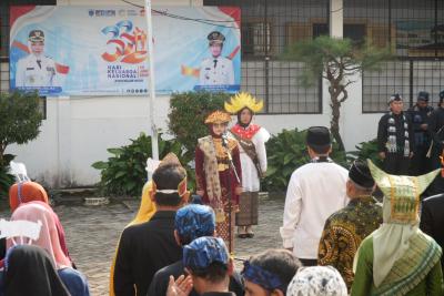 Bupati Pandeglang, Raden Dewi Setiani, memimpin Upacara Peringatan Hari Keluarga Nasional (Harganas) ke-33 Tahun 2026, Senin (29/6/2026). (Ist)