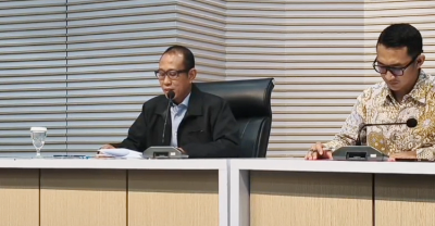Plt Direktur Penyidikan KPK Achmad Taufik Husein (kanan) bersama Juru Bicara KPK Budi Prasetyo dalam konferensi pers di Gedung Merah Putih KPK, Jakarta Selatan, Kamis (11/6/2026). Foto: Ist