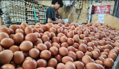 Telor di pasar tradisional. Foto : Ist