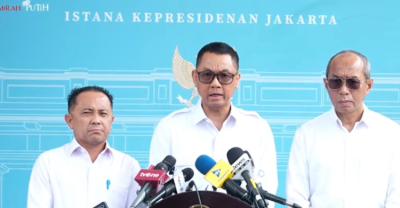 Direktur Utama PT PLN (Persero), Darmawan Prasodjo saat konferensi pers di Kompleks Istana Kepresidenan, Jakarta, Senin (22/6/2026). Foto : Ist