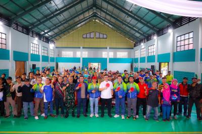 Peresmian GOR Tenis Meja Kecamatan Pondok Aren, Jumat (19/6). Foto : Ist