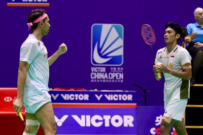 Ganda putra Fajar/Fikri sukses melaju ke Final China Open 2026. Foto : Ist