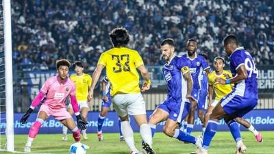 Laga Persib vs Tampines Rovers FC dimenangkan Persib dengan skor 1-0. Foto : Ist