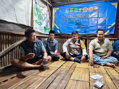 JAGA KAMPUNG - Polsek Serpong terus perkuat peran Pos Kamping di wilayah hukumnya.