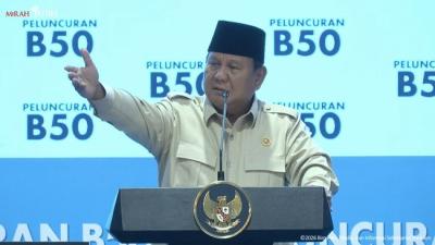 Presiden Prabowo pada acara peluncuran Program Mandatori Biodiesel B50 di Karawang, Jawa Barat, Kamis (9/7/2026). Foto : Ist