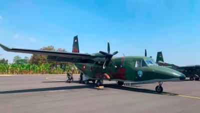 Armada udara untuk memperkuat penanganan kebakaran hutan dan lahan (karhutla) di Kalimantan. Foto : Ist