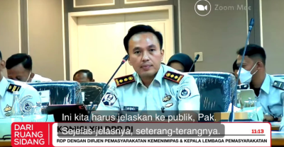 Kepala Lapas Cibinong nonaktif, Wisnu Hani Putranto. Foto : Ist