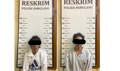 TANGKAP PELAKU - Polisi berhasil menangkap pelaku pencurian pencurian dengan kekerasan terjadi di Jalan Pamulang Raya atau Jalan Siliwangi.